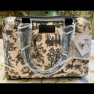NWT Beautiful Haunted Mansion Toile Satchel 🖤🤍